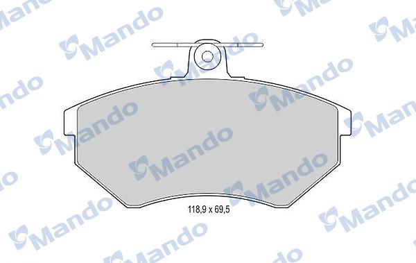 Mando MBF015089 - Kit de plaquettes de frein, frein à disque cwaw.fr