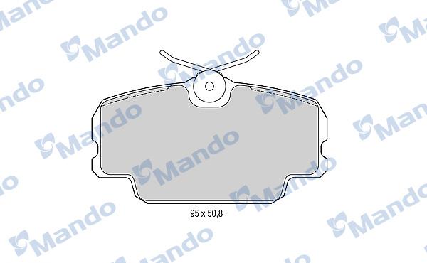 Mando MBF015084 - Kit de plaquettes de frein, frein à disque cwaw.fr