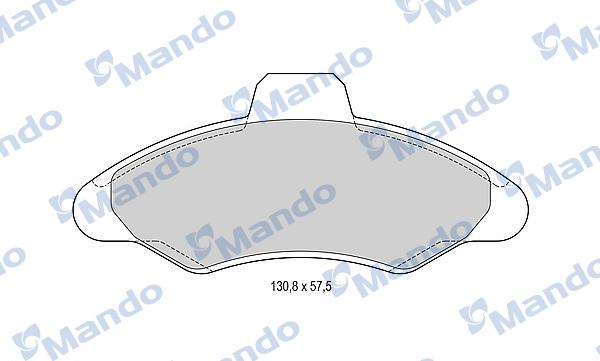 Mando MBF015085 - Kit de plaquettes de frein, frein à disque cwaw.fr