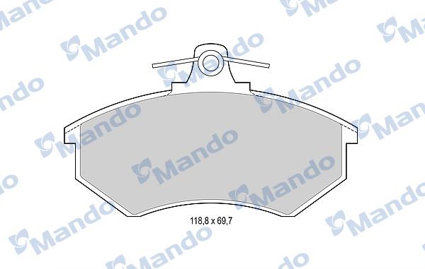 Mando MBF015088 - Kit de plaquettes de frein, frein à disque cwaw.fr