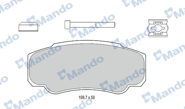 Mando MBF015030 - Kit de plaquettes de frein, frein à disque cwaw.fr