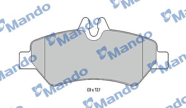 Mando MBF015032 - Kit de plaquettes de frein, frein à disque cwaw.fr