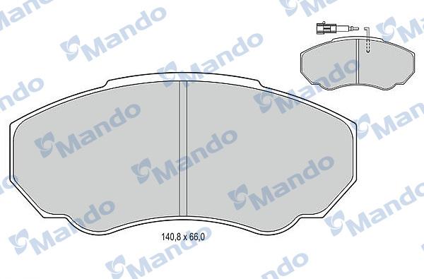 Mando MBF015029 - Kit de plaquettes de frein, frein à disque cwaw.fr