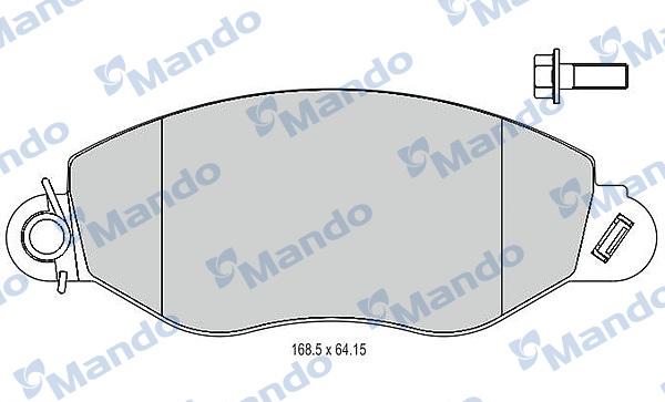 Mando MBF015026 - Kit de plaquettes de frein, frein à disque cwaw.fr