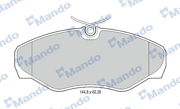 Mando MBF016020 - Kit de plaquettes de frein, frein à disque cwaw.fr