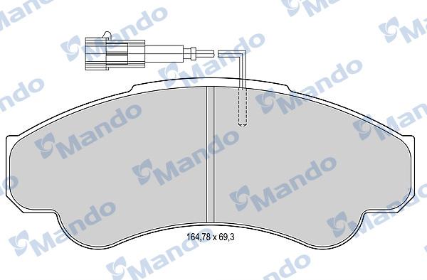 Mando MBF015028 - Kit de plaquettes de frein, frein à disque cwaw.fr