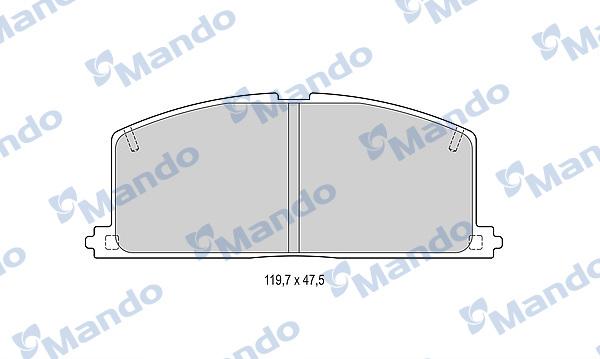 Mando MBF015070 - Kit de plaquettes de frein, frein à disque cwaw.fr