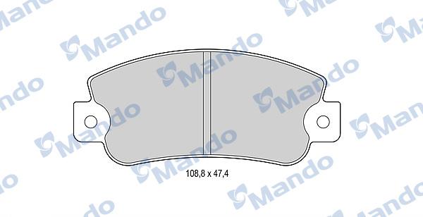 Mando MBF015071 - Kit de plaquettes de frein, frein à disque cwaw.fr