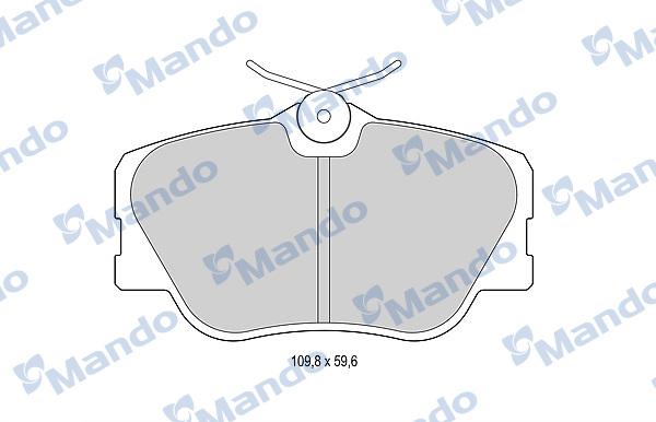 Mando MBF015073 - Kit de plaquettes de frein, frein à disque cwaw.fr