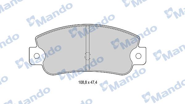 Mando MBF015072 - Kit de plaquettes de frein, frein à disque cwaw.fr