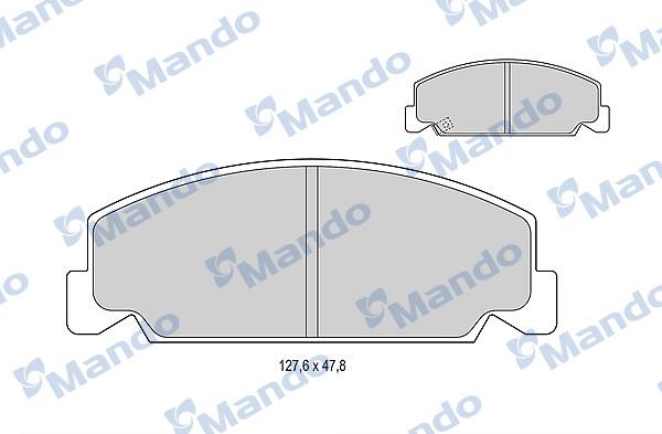 Mando MBF015077 - Kit de plaquettes de frein, frein à disque cwaw.fr