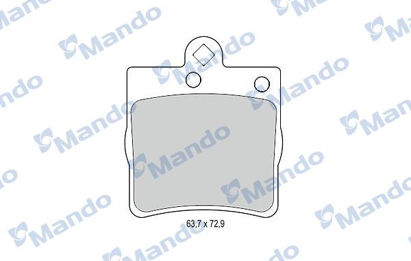 Mando MBF015140 - Kit de plaquettes de frein, frein à disque cwaw.fr