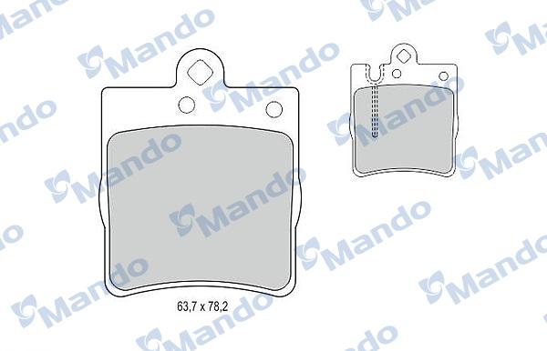 Mando MBF015142 - Kit de plaquettes de frein, frein à disque cwaw.fr