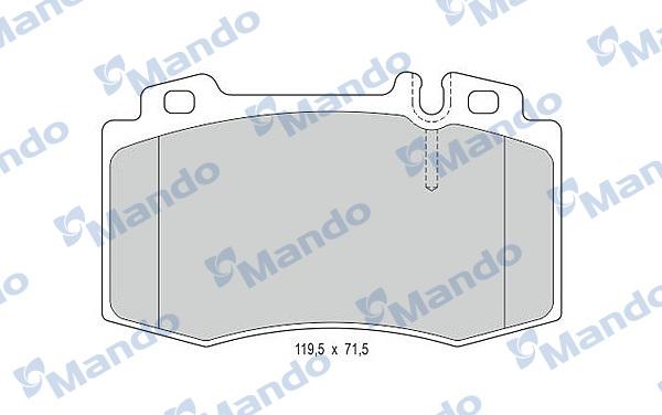 Mando MBF015154 - Kit de plaquettes de frein, frein à disque cwaw.fr