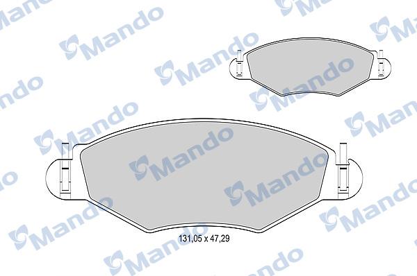 Mando MBF015163 - Kit de plaquettes de frein, frein à disque cwaw.fr