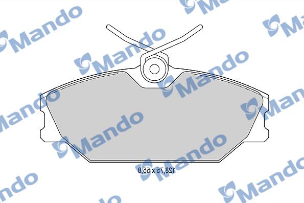 Mando MBF015162 - Kit de plaquettes de frein, frein à disque cwaw.fr