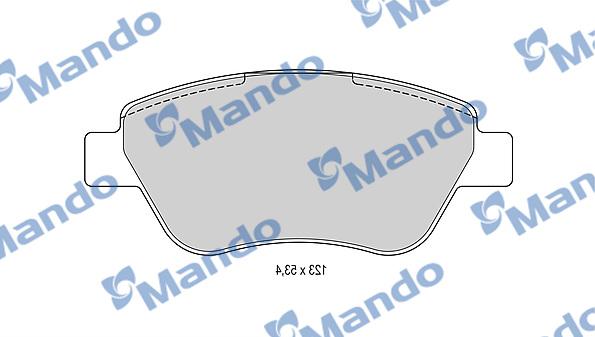 Mando MBF015167 - Kit de plaquettes de frein, frein à disque cwaw.fr