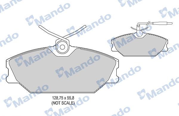 Mando MBF015101 - Kit de plaquettes de frein, frein à disque cwaw.fr