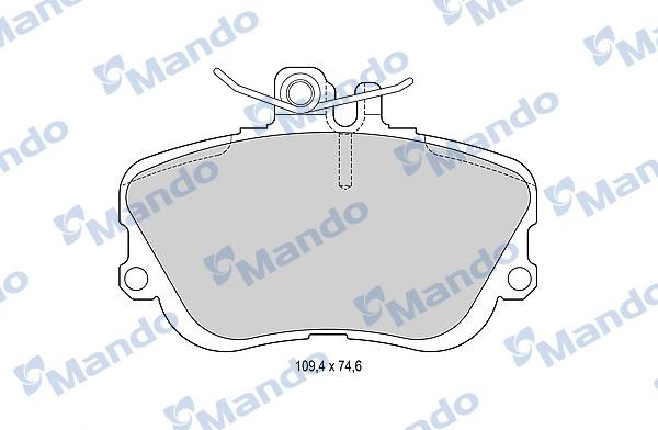 Mando MBF015107 - Kit de plaquettes de frein, frein à disque cwaw.fr