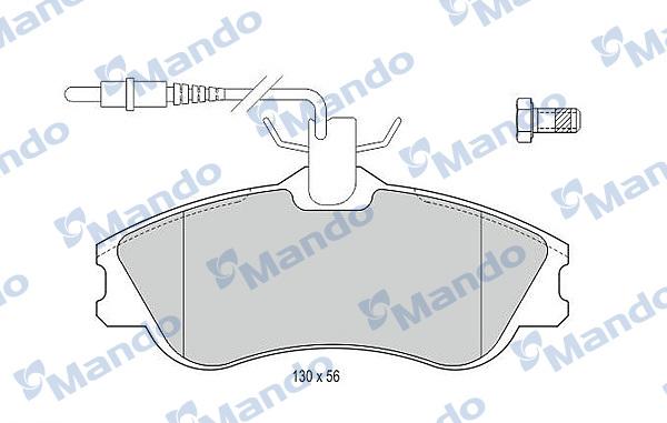 Mando MBF015118 - Kit de plaquettes de frein, frein à disque cwaw.fr