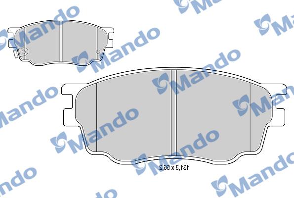 Mando MBF015184 - Kit de plaquettes de frein, frein à disque cwaw.fr