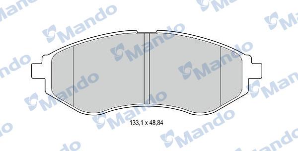 Mando MBF015186 - Kit de plaquettes de frein, frein à disque cwaw.fr