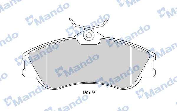 Mando MBF015188 - Kit de plaquettes de frein, frein à disque cwaw.fr