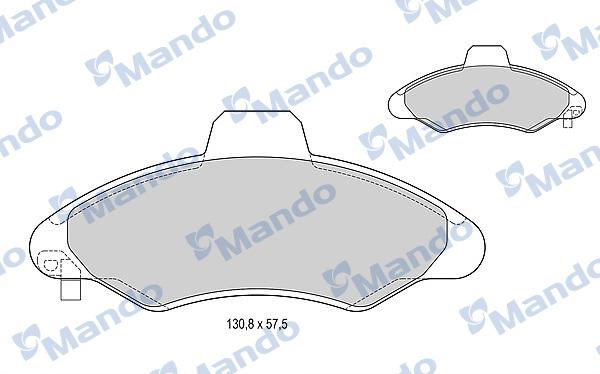 Mando MBF015130 - Kit de plaquettes de frein, frein à disque cwaw.fr