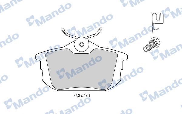 Mando MBF015126 - Kit de plaquettes de frein, frein à disque cwaw.fr