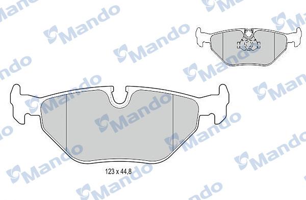 Mando MBF015120 - Kit de plaquettes de frein, frein à disque cwaw.fr