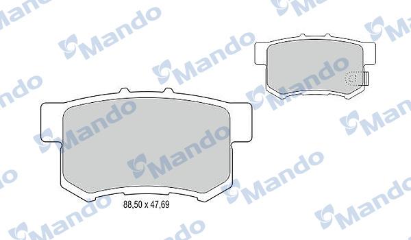 Mando MBF015128 - Kit de plaquettes de frein, frein à disque cwaw.fr