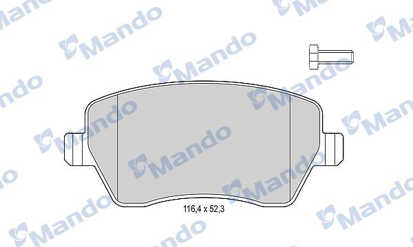 Mando MBF015179 - Kit de plaquettes de frein, frein à disque cwaw.fr