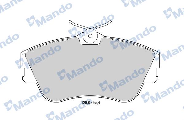 Mando MBF015893 - Kit de plaquettes de frein, frein à disque cwaw.fr