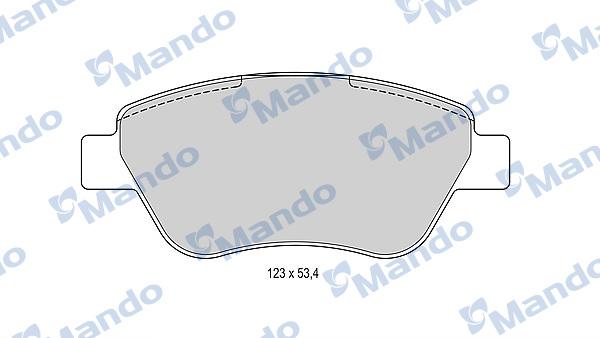 Mando MBF015849 - Kit de plaquettes de frein, frein à disque cwaw.fr