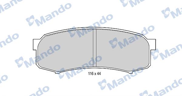 Mando MBF015845 - Kit de plaquettes de frein, frein à disque cwaw.fr