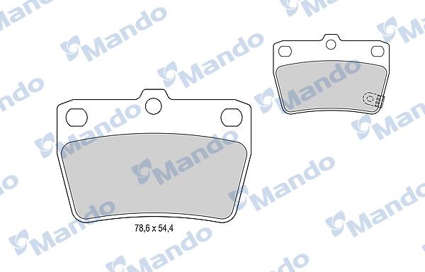 Mando MBF015851 - Kit de plaquettes de frein, frein à disque cwaw.fr