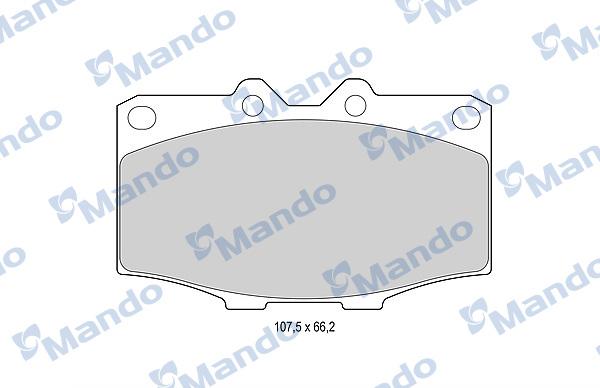 Mando MBF015852 - Kit de plaquettes de frein, frein à disque cwaw.fr