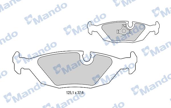 Mando MBF015806 - Kit de plaquettes de frein, frein à disque cwaw.fr