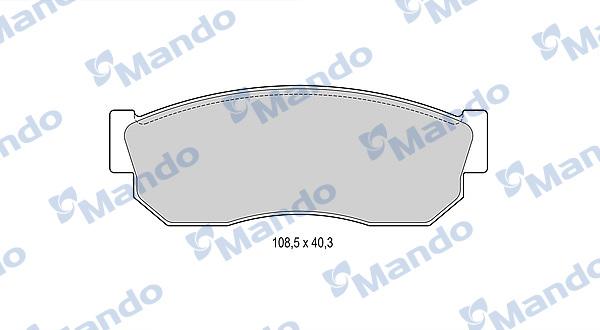 Mando MBF015817 - Kit de plaquettes de frein, frein à disque cwaw.fr