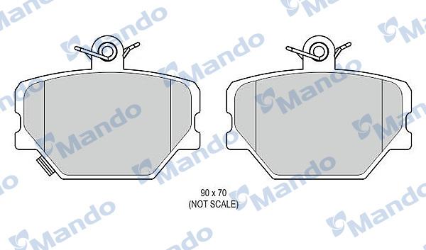 Mando MBF015813 - Kit de plaquettes de frein, frein à disque cwaw.fr