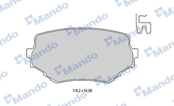 Mando MBF015835 - Kit de plaquettes de frein, frein à disque cwaw.fr