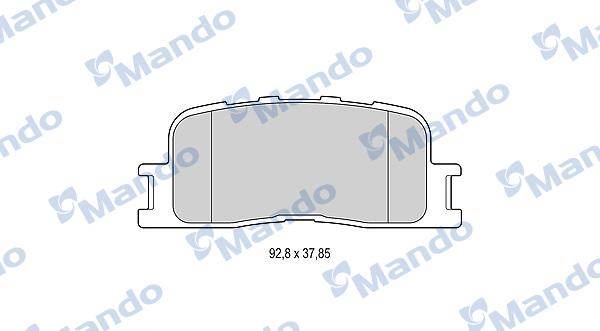 Mando MBF015873 - Kit de plaquettes de frein, frein à disque cwaw.fr