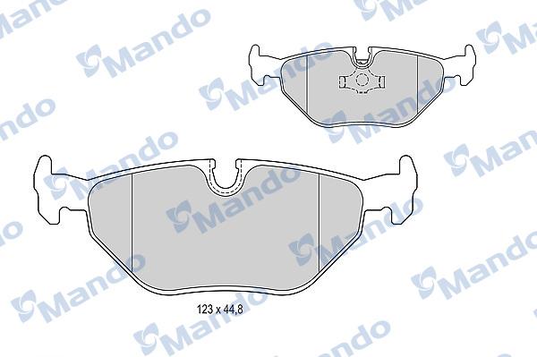 Mando MBF015399 - Kit de plaquettes de frein, frein à disque cwaw.fr