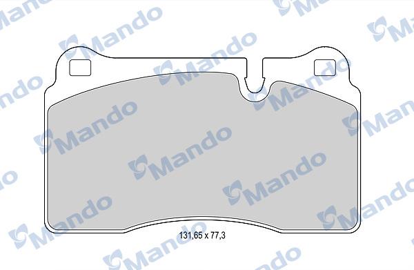 Mando MBF015390 - Kit de plaquettes de frein, frein à disque cwaw.fr