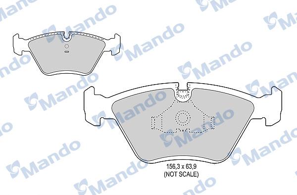 Mando MBF015398 - Kit de plaquettes de frein, frein à disque cwaw.fr