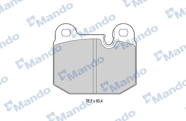 Mando MBF015397 - Kit de plaquettes de frein, frein à disque cwaw.fr