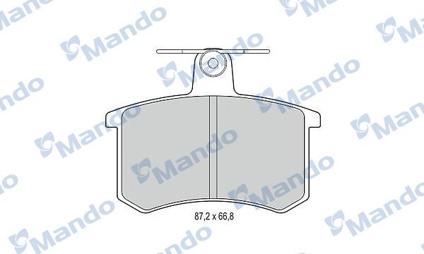 Mando MBF015365 - Kit de plaquettes de frein, frein à disque cwaw.fr