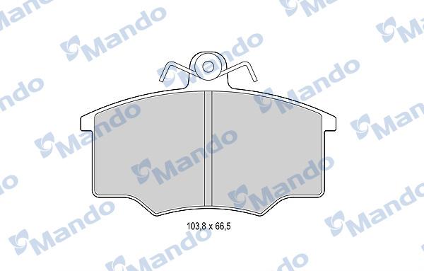 Mando MBF015364 - Kit de plaquettes de frein, frein à disque cwaw.fr