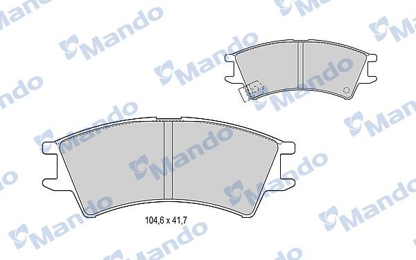 Mando MBF015305 - Kit de plaquettes de frein, frein à disque cwaw.fr