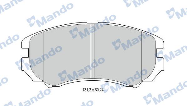 Mando MBF015308 - Kit de plaquettes de frein, frein à disque cwaw.fr